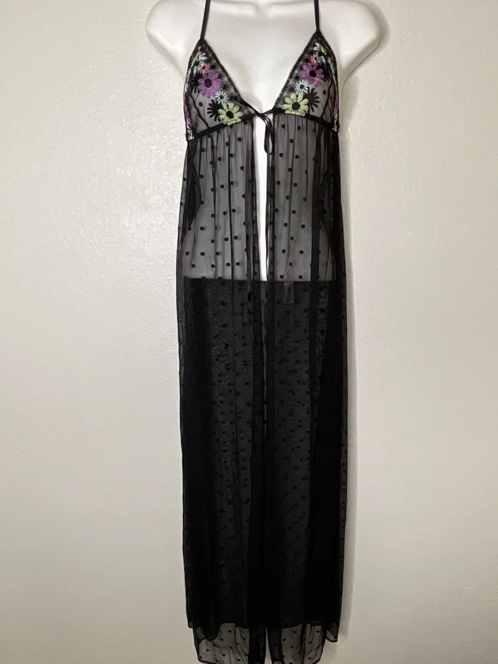 SAVAGE X FENTY FLORAL NIGHTY Polka Dot Floral Size XS